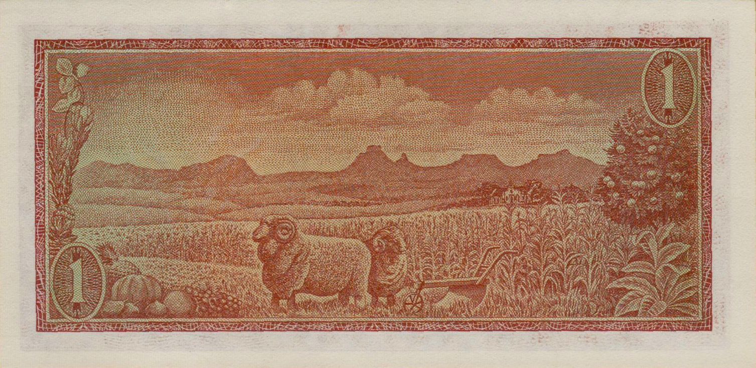 South Africa 1 1966 UNC P-110/b